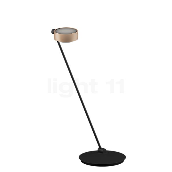 Occhio Sento Tavolo 80 E Tafellamp LED rechts kop goud mat/body zwart mat - 3.000 K - Occhio Air