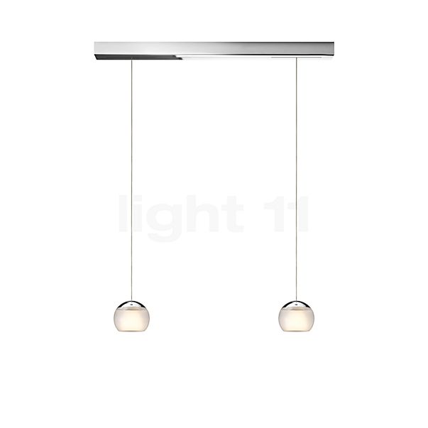 Oligo Balino Hanglamp 2-lichts LED chroom/gesatineerd