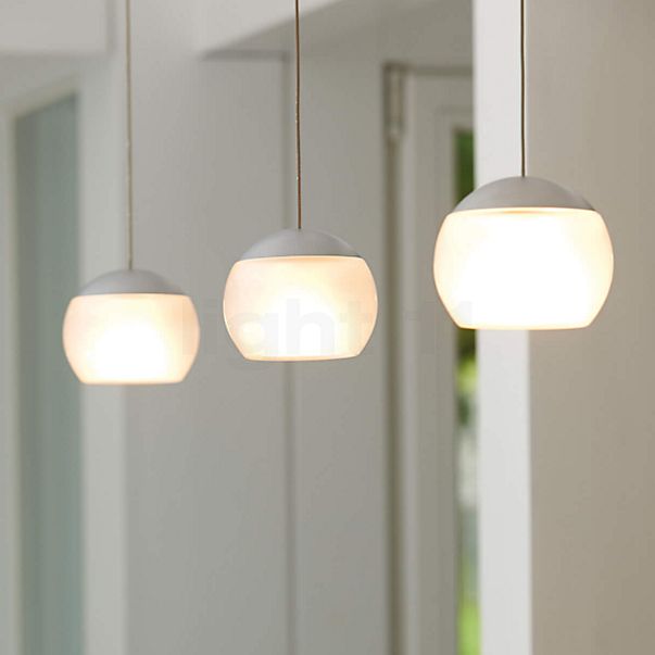 Oligo Balino Suspension 1 foyer LED - réglage en hauteur invisible cache-piton chrome - tête gris