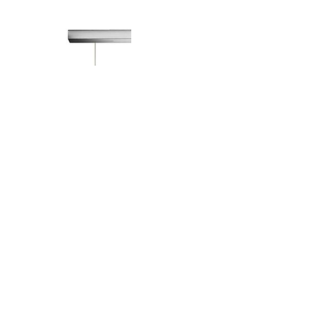 Oligo Balino Suspension 2 foyers LED - réglage en hauteur invisible cache-piton aluminium brossé - tête chrome mat/satiné