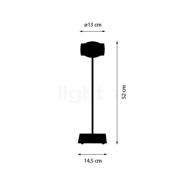 Oligo Grace Bordlampe LED hvid mat skitse