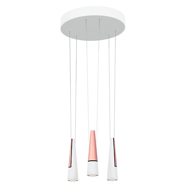 Oligo Slack-Line Cone, lámpara de suspensión LED Cluster