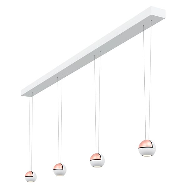 Oligo Slack-Line Globe, lámpara de suspensión LED 4 focos