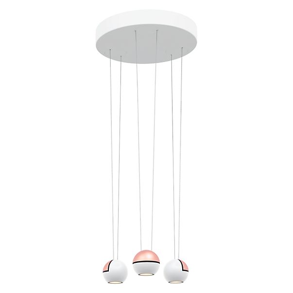 Oligo Slack-Line Globe, lámpara de suspensión LED Cluster
