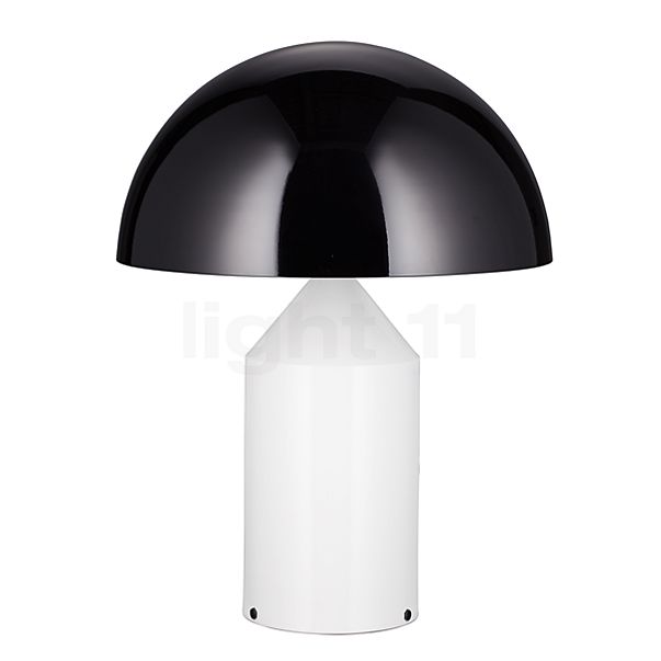 Oluce Atollo Lampe de table noir/blanc - ø50 cm - modèle 233