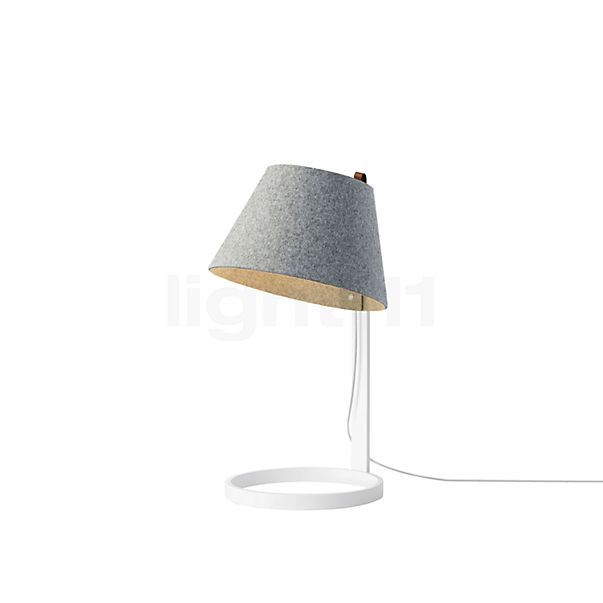 Pablo Designs Lana, lámpara de sobremesa LED gris piedra/blanco - ø28 cm , artículo en fin de serie