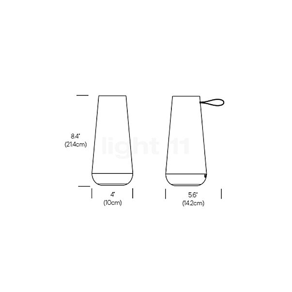Pablo Designs Uma Sound Lantern LED ø10 cm , discontinued product sketch