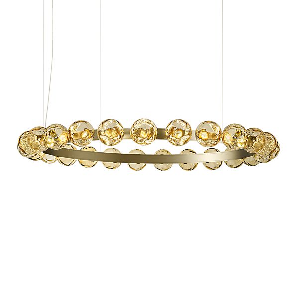 Panzeri Murané R, lámpara de suspensión LED champán - 109 cm