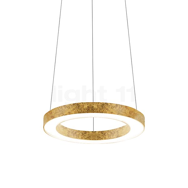 Panzeri Silver Ring, lámpara de suspensión LED