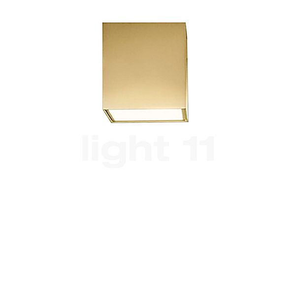 Panzeri Three, lámpara de techo LED latón - 15 cm