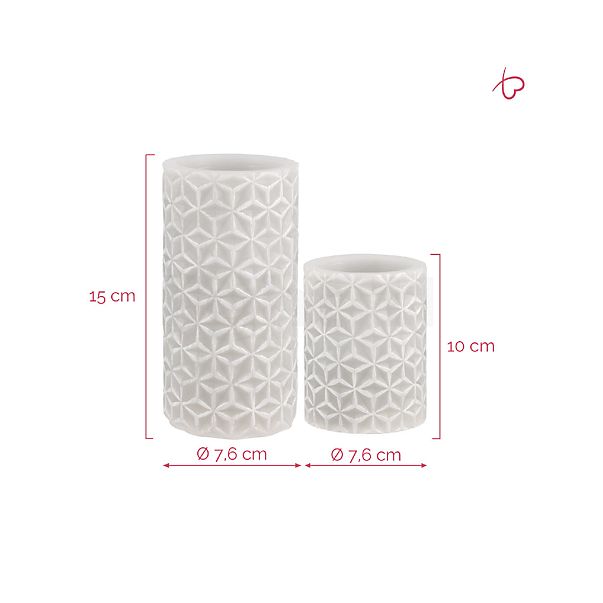 Pauleen Cosy Ornament LED Candle beige - set of 2 sketch