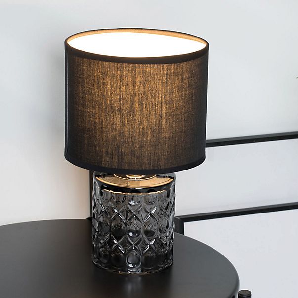 Pauleen Crystal Glow Lampada da tavolo nero/grigio , Vendita di giacenze, Merce nuova, Imballaggio originale