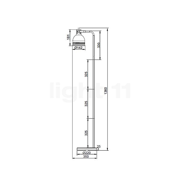 Pauleen Grand Leisure Floor Lamp black sketch