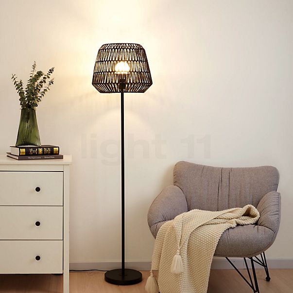 Pauleen Timber Pearl, lámpara de pie negro , Venta de almacén, nuevo, embalaje original