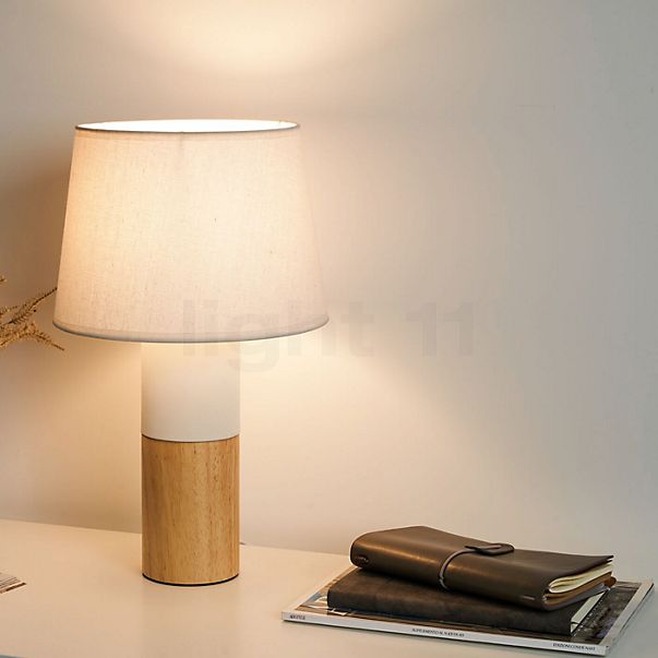 Pauleen Woody Elegance Table Lamp white