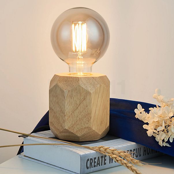 Pauleen Woody Sparkle Lampe de table bois , Vente d'entrepôt, neuf, emballage d'origine