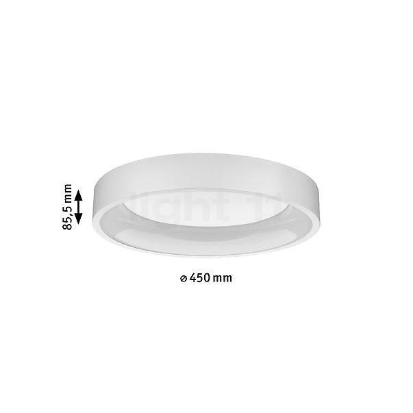 Paulmann Ardora Plafonnier LED blanc - vue en coupe