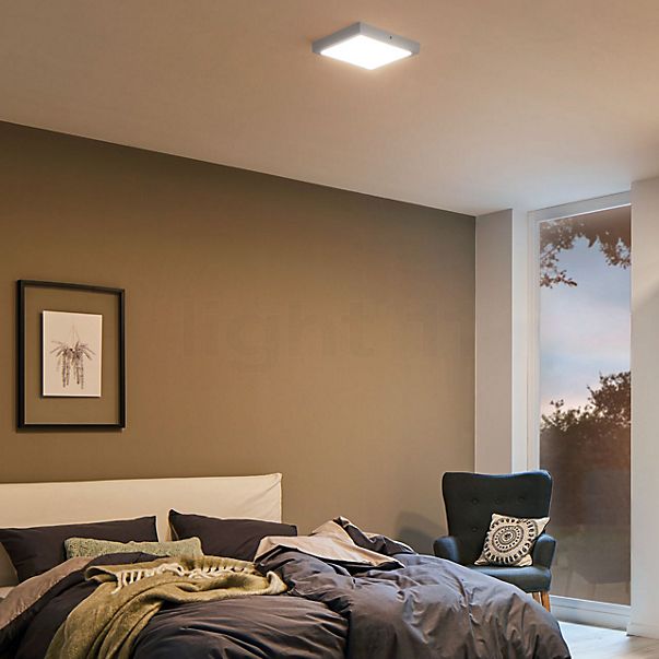 Paulmann Atria Lampada da soffitto LED quadrato chrom opaco, 22 x 22 cm , Vendita di giacenze, Merce nuova, Imballaggio originale