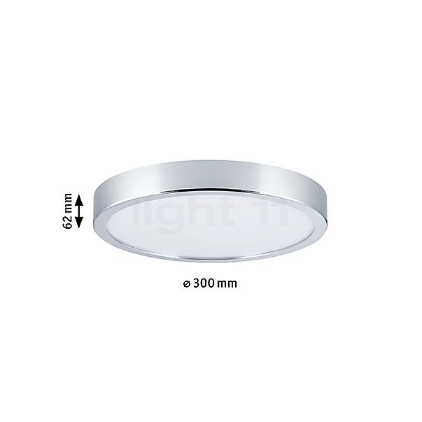 Paulmann Aviar Deckenleuchte LED chrom - ø30 cm - Tunable White Skizze