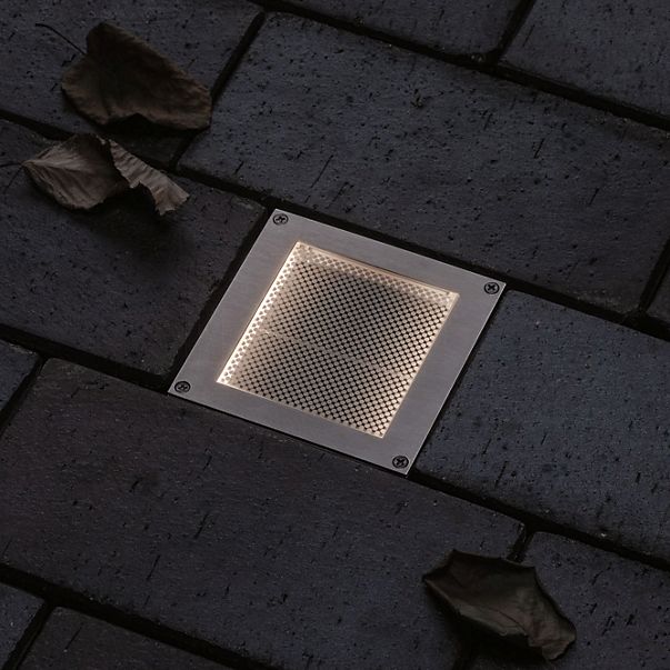 Paulmann Brick, foco de suelo empotrable LED 10 cm