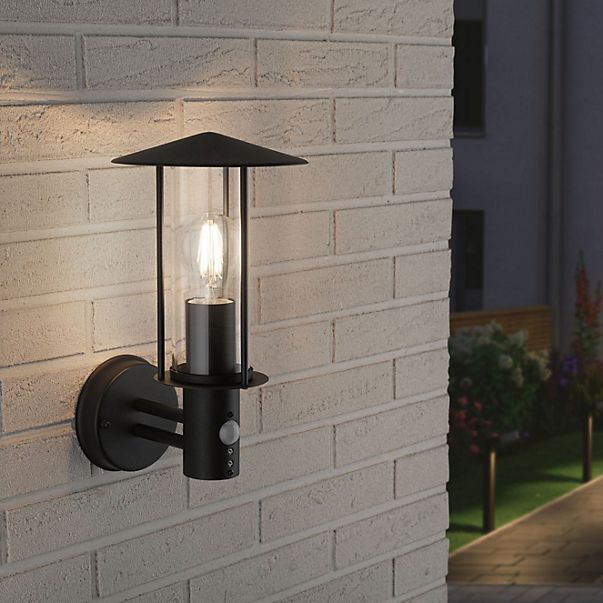 Paulmann Classic Wall Light with Motion Detector dark grey