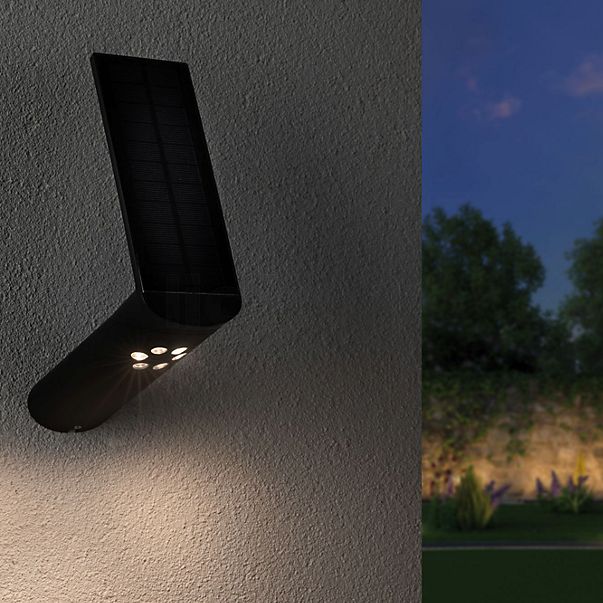 Paulmann Ilias Solare-Lampada da parete LED antracite