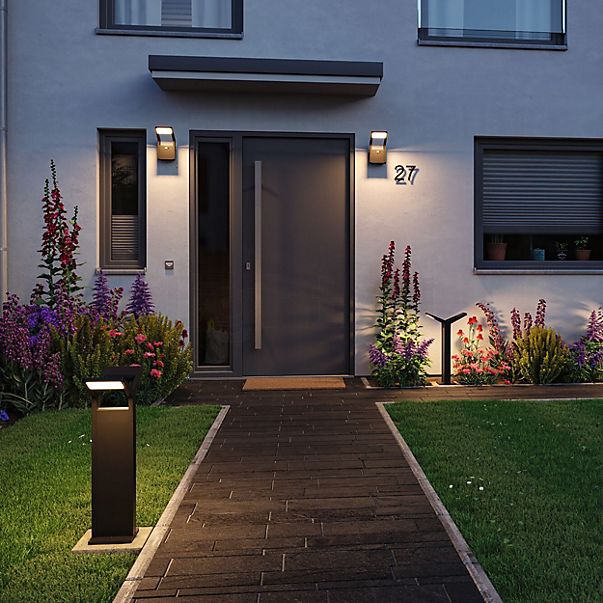 Paulmann Juntea Bollard Light LED 2 lamps anthracite