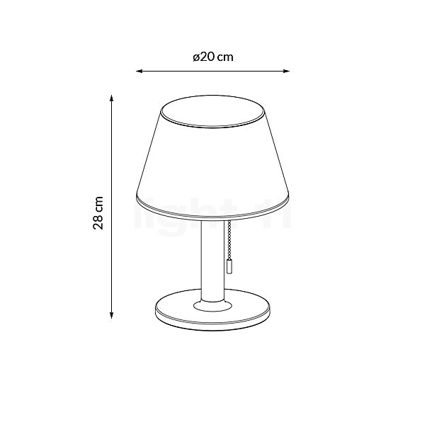 Paulmann Lillesol Table Lamp LED with Solar 3,000 K sketch