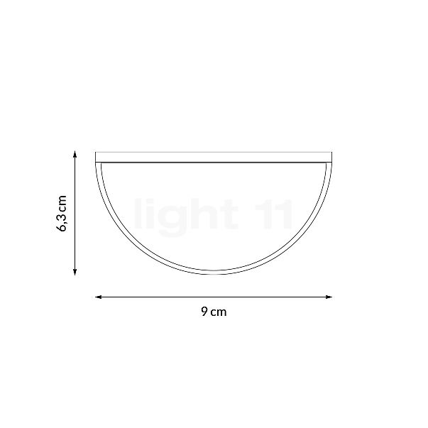 Paulmann Mimmo Applique LED noir - vue en coupe