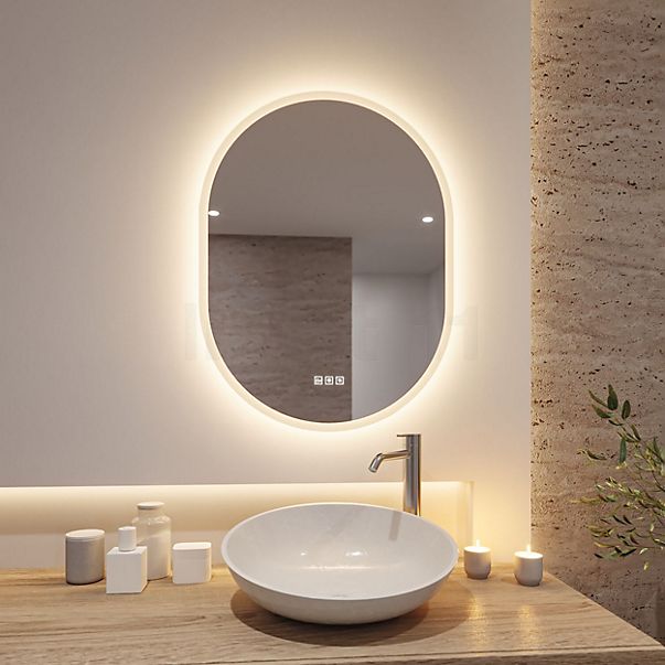 Paulmann Mirra Illuminated Mirror LED oval mirrored