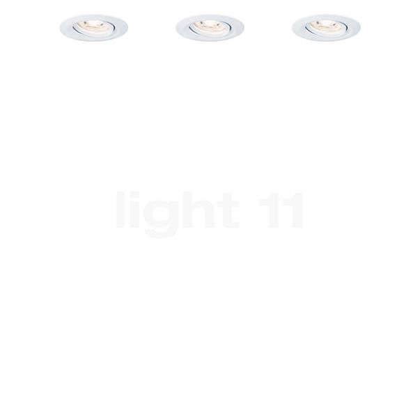 Paulmann Nova Mini Plus Recessed Ceiling Light LED white matt - set of 3