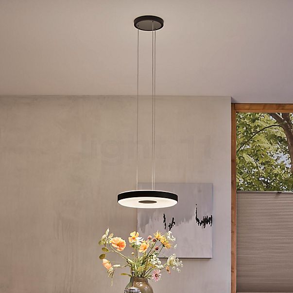 Paulmann Puric Pane Pendant Light LED round black