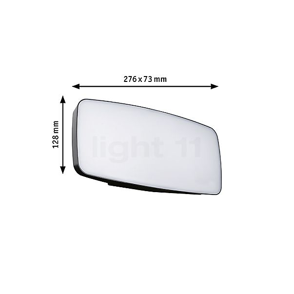 Paulmann Sheera Wall Light LED opal sketch