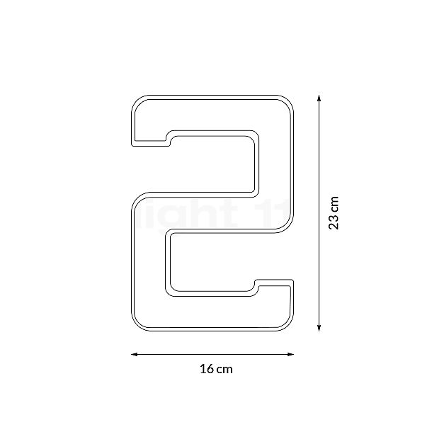 Paulmann Solare-Luce numero civico LED 2 - vista in sezione