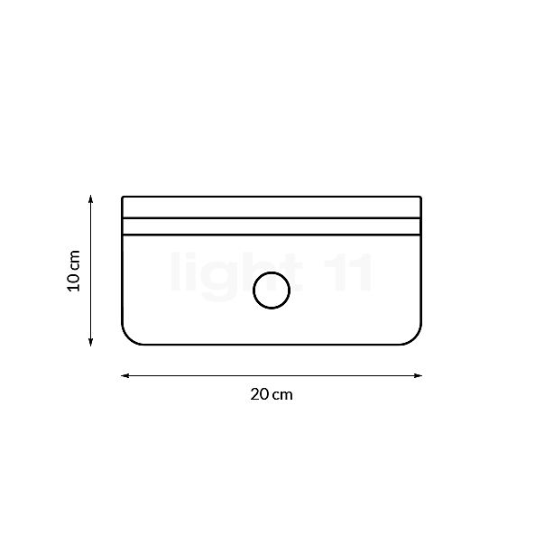 Paulmann Solveig Applique LED avec solaire anthracite - vue en coupe