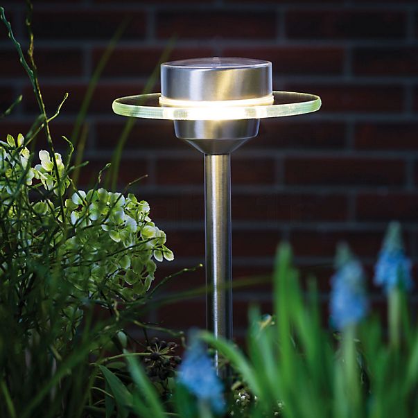 Paulmann Ufo, lámpara de punta de tierra LED con solar acero inoxidable , Venta de almacén, nuevo, embalaje original