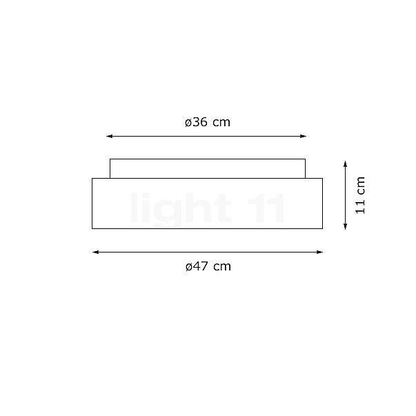 Peill+Putzler Varius Ceiling Light white - ø47 cm sketch