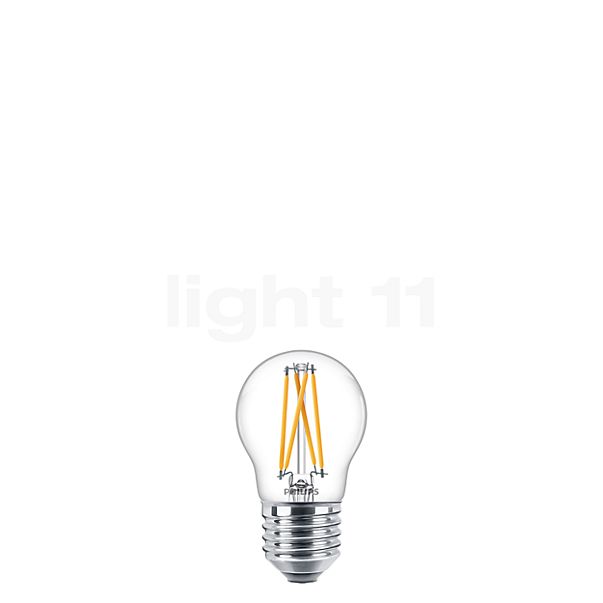 Philips D45-dim 1.8W/c 927, E27 Filament LED WarmGlow