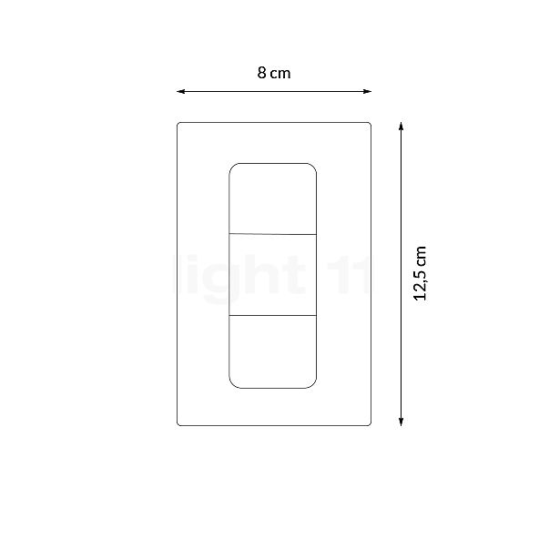 Philips Hue Dimmer switch white , discontinued product sketch