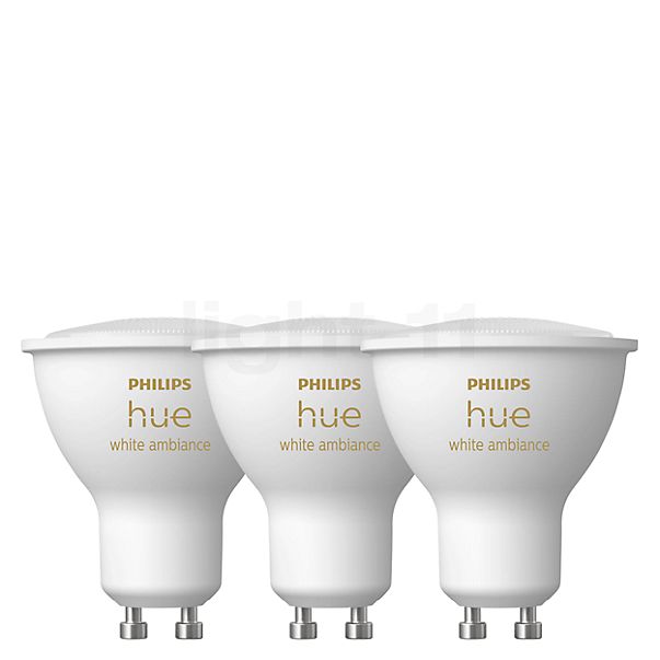 Philips Hue White Ambiance GU10 LED lot de 3