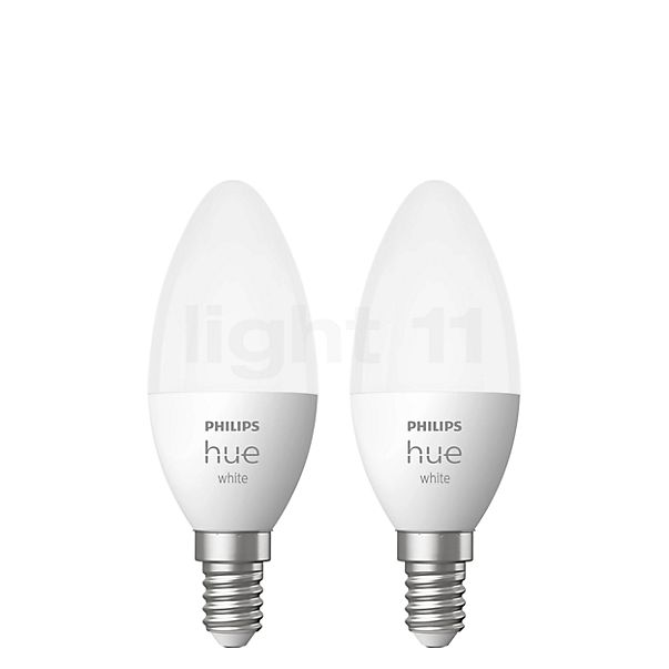 øje Ambassadør brugervejledning Buy Philips Hue White E14 candle LED set of 2 at light11.eu