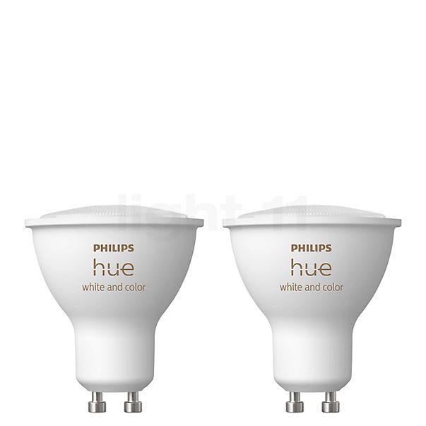 markt Hijsen doe niet Buy Philips Hue White and Color Ambiance GU10 LED set of 2 at