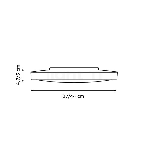 Ribag Licht Arva Ceiling Light LED white - ø44 cm sketch