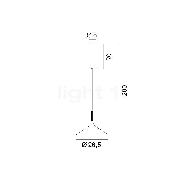 Rotaliana Dry H1 LED dimmerabile - vista in sezione