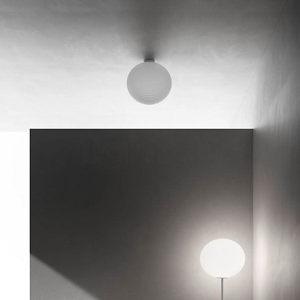 Rotaliana Flow Glass, lámpara de techo blanco - ø43 cm