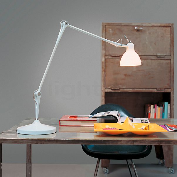 Rotaliana Luxy Lampe de table blanc/blanc brillant - avec bras