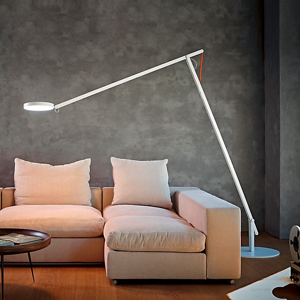 Rotaliana String XL Lampada da terra LED bianco/arancione