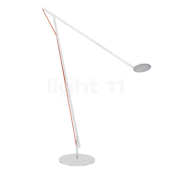 Rotaliana String XL Lampadaire LED blanc/orange