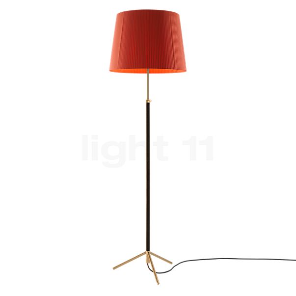 Santa & Cole Pie de Salón Floor Lamp red/brass - conical - 45 cm