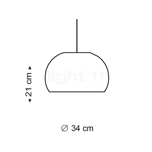 Secto Design Atto 5000 Pendant Light LED walnut, veneered/textile cable white sketch
